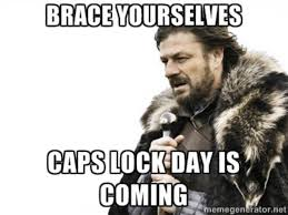 Illustration for article titled Tomorrow is International Caps Lock Day